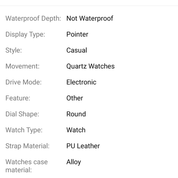 This listing is for a Mens Casual brown quartz watch Please see all the picture - Picture 9 of 13